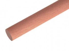 BARRAL LISO COLOR CEDRO DE 34 MM X 2 MT