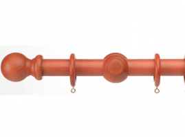 KIT BARRAL CON ARGOLLAS DE 22 MM X 2,80 MT COLOR CEDRO