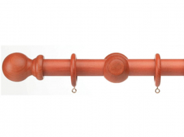 KIT BARRAL CON ARGOLLAS DE 34 MM X 1,40 MT COLOR CEDRO