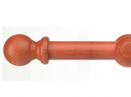 KIT BARRAL SIN ARGOLLAS DE 22 MM X 2,20 MT COLOR CEDRO 