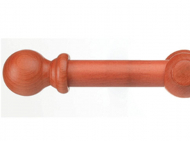 KIT BARRAL SIN ARGOLLAS DE 22 MM X 2,40 MT COLOR CEDRO 