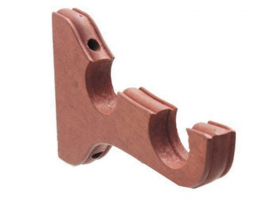 SOPORTE DOBLE 34 MM CERRADO COLOR CEDRO 