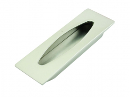 CUBETA RECTANGULAR DE NIQUEL SATINADO 76 MM