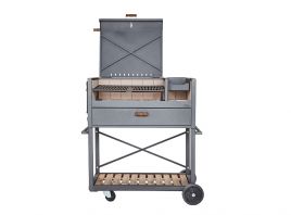 PARRILLA óUKE DELTA  PORTATIL 120X137X59 CM SIST. DE REGULACION DE ALTURA Y TAPA