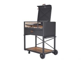 PARRILLA óUKE DELTA  PORTATIL 120X137X59 CM SIST. DE REGULACION DE ALTURA Y TAPA
