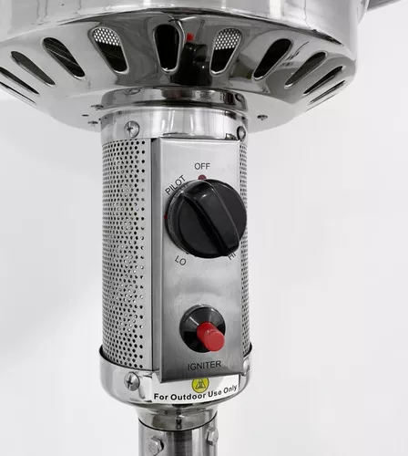 CALEFACTOR CG ACERO INOXIDABLE A GAS P/EXTERIOR 12 KW CON RUEDAS (CZGB-B)