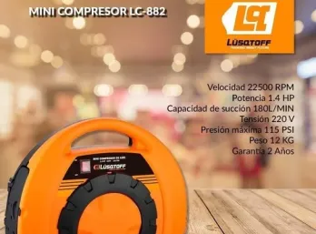 MINI COMPRESOR LUSQTOFF DE AIRE MONOCILINDRICO