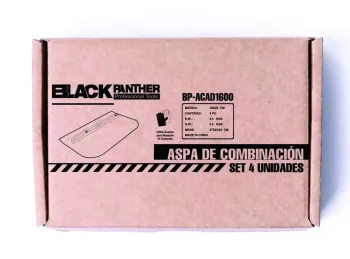ASPA DE COMBINACION BLACK PANTHER PARA   ALLANADORA 27 X 20 CM ( X4 UND)