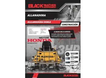 ASPA DE COMBINACION BLACK PANTHER PARA   ALLANADORA 27 X 20 CM ( X4 UND)