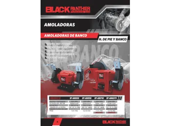 AMOLADORA DE BANCO BLACK PANTHER 6in 150 220V 550W