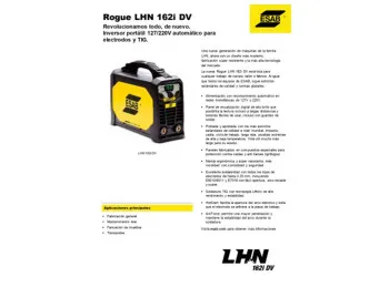 INVERTER CONARCO HANDY ARC 162i 220V P/ELECT. HASTA  3,25 MM 160 AMP NAC RI HOB