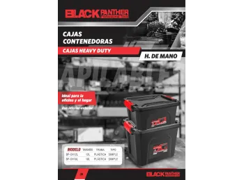 CAJA BLACK PHANTER HEAVY DUTY PARA ALMACEN 12L 38.5X29.5X17.5CM