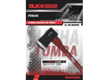HACHA TUMBA BLACK PANTHER MANGO FIBRA 800 MM