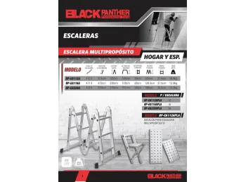 ESCALON PARA ESCALERA MULTIPROPOSITO-BLACK PANTHER