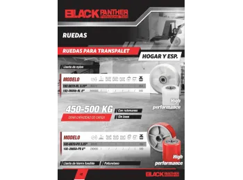 RUEDA DE NYLON SIN BASE 8 - BLACK PANTHER