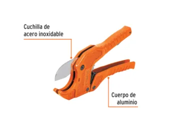 TIJERA CORTA TUBO PVC 12860 TRUPER CORE MAX 41 MM SISTEMA CRIQUE