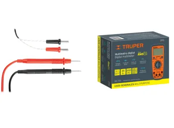 TESTER DIGITAL TRUPER PROFESIONALCON 2 PUNTAS PROBADORAS 1 SONDA CAJA X 2 U