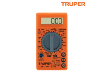 TESTER DIGITAL TRUPER ESCOLAR CON 2 PUNTAS PROBADORAS CAJA X 4 U