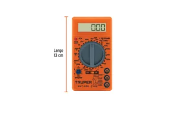 TESTER DIGITAL TRUPER ESCOLAR CON 2 PUNTAS PROBADORAS CAJA X 4 U