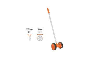 ODOMETRO TRUPER 4 DOBLE RUEDA Y MANGO TELESCOPICO