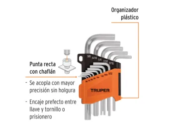 JUEGO DE 13 LLAVE ALLEN PU TRUPER