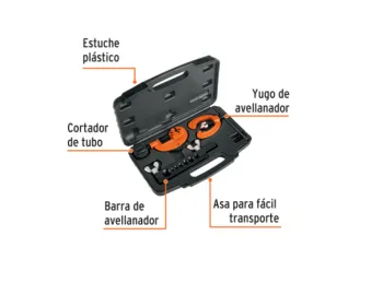 JUEGO CORTATUBO Y AVELLANADOR 12871 TRUPER (COD 12868+12795)