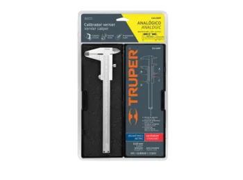 CALIBRE ACERO TRUPER 6 PERILLA FIJACION AJUSTE MANUAL CON ESTUCHE CAJA X 2 U