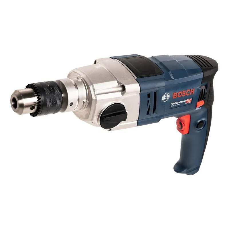 TALADRO BOSCH GBM 16-2 RE 800W 13 mm. VEL VARIABLE Y REVERSIBLE CAP ACERO 16 MM