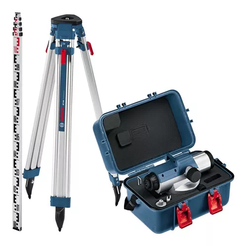 NIVEL OPTICO BOSCH GOL26D + TRIPODE BT 160+ REGLA GR 500