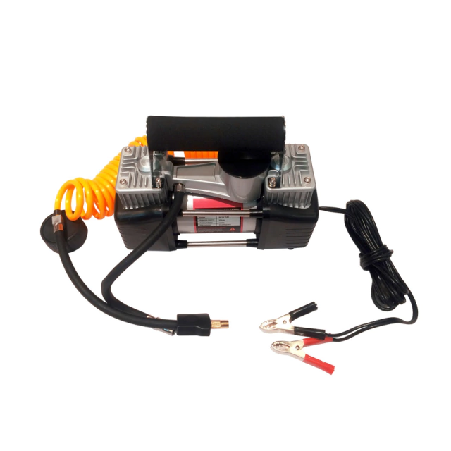 MINI COMPRESOR CG 2 CIL C/MANG + MED DE PRESION + 3 PICOS 150PSI 12V (MC150PSI)
