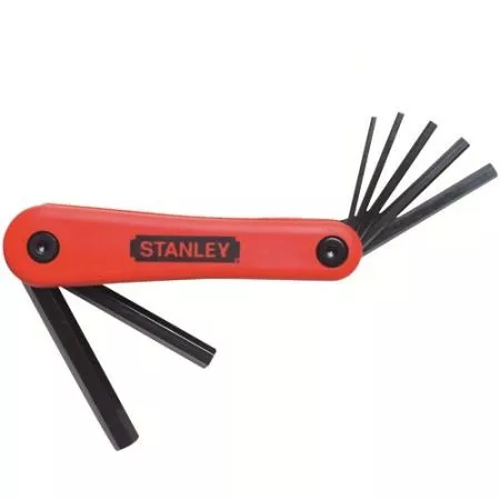 JUEGO DE LLAVES HEXAGONALES STANLEY MM-7 PZAS 2,5 A 10-PLEGABLE