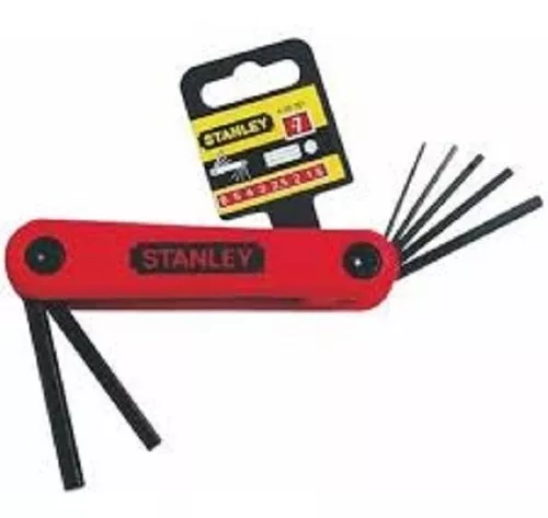 JUEGO DE LLAVES HEXAGONALES STANLEY MM-7 PZAS 2,5 A 10-PLEGABLE