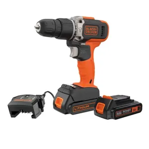 ATORILLADOR INALAMBRICO BLACK & DECKER BCD702C1-AR 20W 10MM AUTOAJUST LIT PERCUT