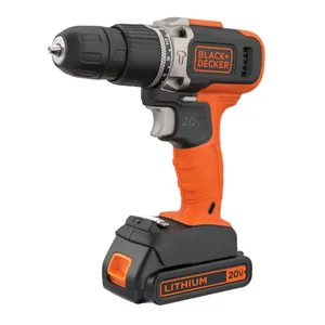 ATORILLADOR INALAMBRICO BLACK & DECKER BCD702C1-AR 20W 10MM AUTOAJUST LIT PERCUT