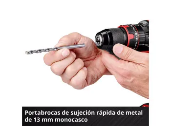TALADRO PERCUTOR INALAMBRICO TE-CD18/44 LI-I EINHELL PXC 18V 13MM +BAT+CARG